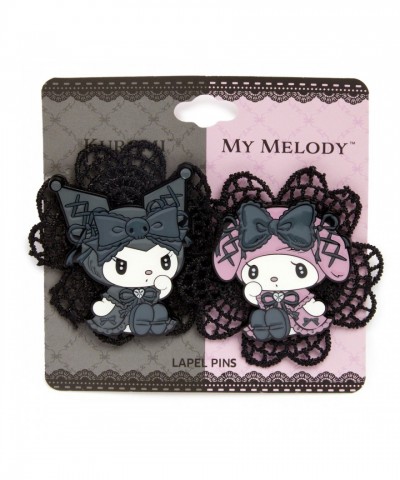 Kuromi My Melody Gothic Lolita Lace Pin Set