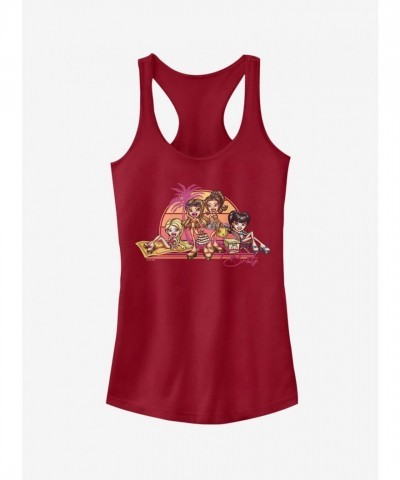 Bratz Vacay Girls Red Cotton Tank Top