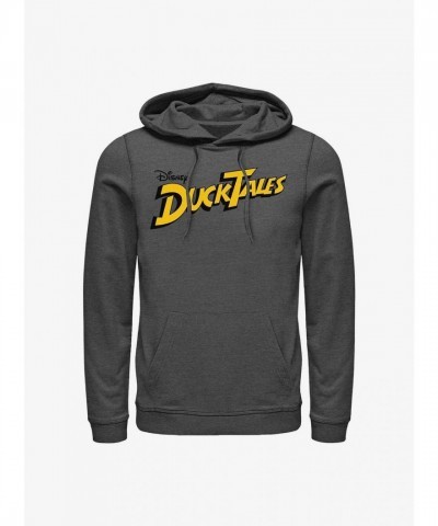 Disney Ducktales Logo Hoodie - Grey Men's Size
