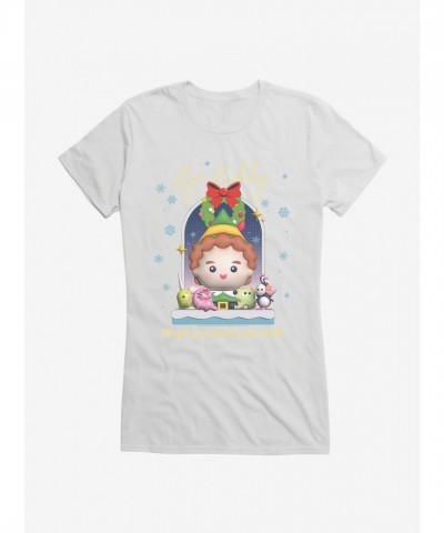 Elf Bye Buddy Girls Cotton T-Shirt
