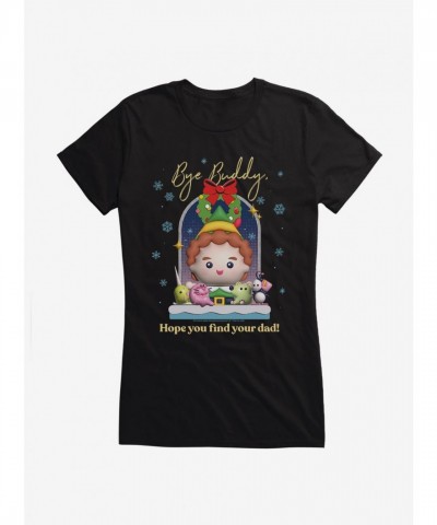 Elf Bye Buddy Girls Cotton T-Shirt