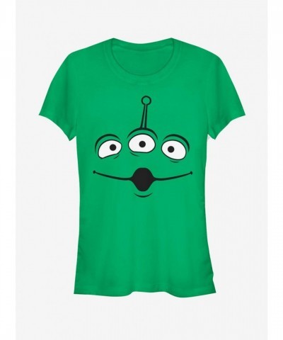 Disney Toy Story Alien Face Fitted T-Shirt for Girls - Grey