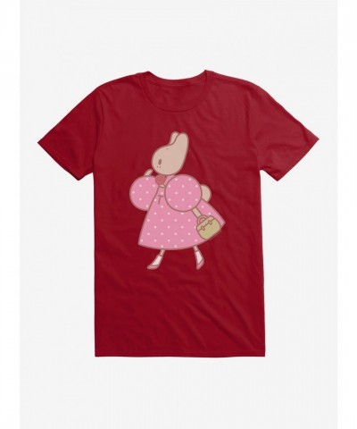 Marron Cream Stroll Design Unisex Cotton T-Shirt