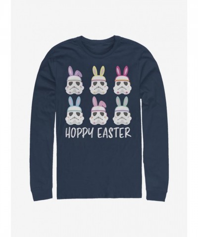 Star Wars Bunny Stormtrooper Long Sleeve Tee - Navy Blue Men's Size