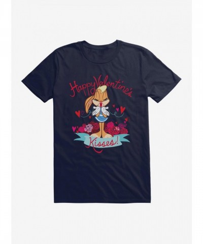 Looney Tunes Men's Lightweight Cotton Lola Bunny Kisses Tee