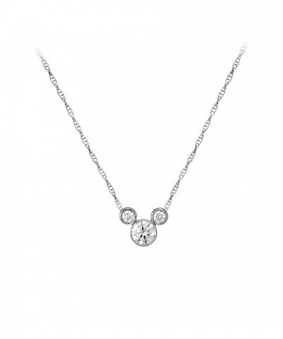 Mickey Mouse Diamond Necklace in Platinum – Small Women's Jewelry