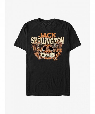 Disney Nightmare Before Christmas T-Shirt - Jack Skellington Design for Men - Black