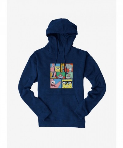 SpongeBob Bikini Bottom Friends Men's Heavyweight Hoodie