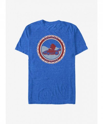 Nintendo Blue Mario Racing Themed Men's T-Shirt