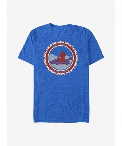 Nintendo Blue Mario Racing Themed Men's T-Shirt