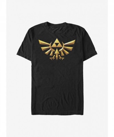 Nintendo Legend of Zelda 3D Crest Men's T-Shirt
