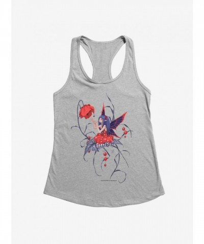 Red Daisy Fairy Girls Tank by Fairies By Trick