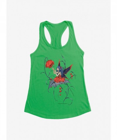 Red Daisy Fairy Girls Tank by Fairies By Trick