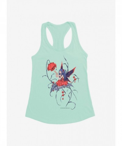 Red Daisy Fairy Girls Tank by Fairies By Trick