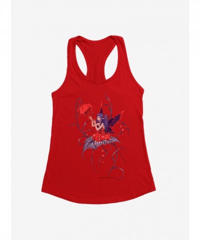 Red Daisy Fairy Girls Tank by Fairies By Trick
