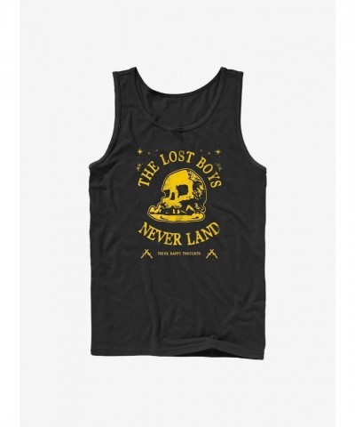 Disney Peter Pan The Lost Boys Unisex Cotton Tank Top - Black