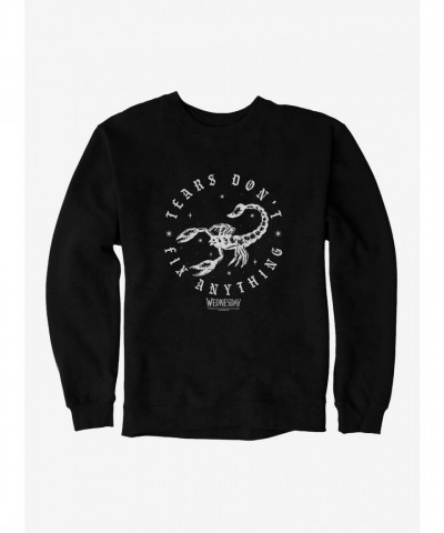 Wednesday Tears Unisex Heavyweight Sweatshirt - Black