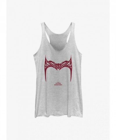Marvel Girls' Multiverse of Madness Wanda Helm Tank Top - White