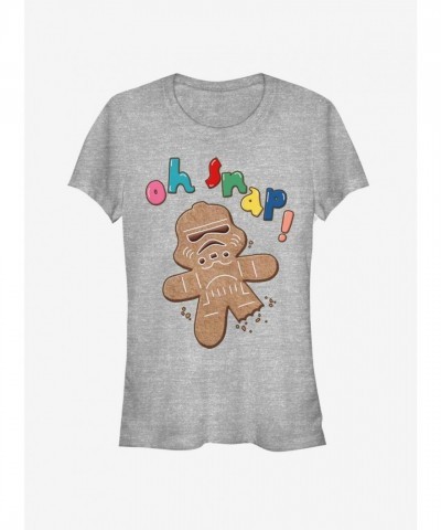 Star Wars Storm Trooper Themed Lightweight Grey Girls T-Shirt