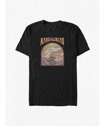 Mandalorian Desert Child Graphic Big & Tall T-Shirt - Men's Black