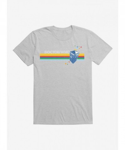 Doctor Who TARDIS Rainbow Stripe T-Shirt for Men