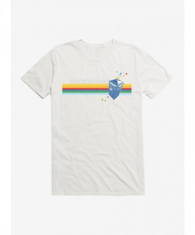 Doctor Who TARDIS Rainbow Stripe T-Shirt for Men