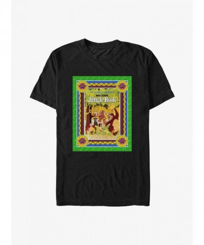 Disney Jungle Book Storybook Cover Lightweight T-Shirt - Men's Black