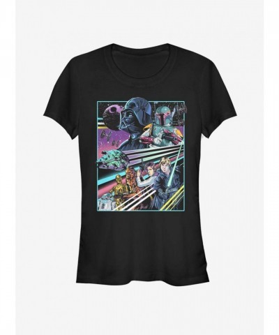 Star Wars Girls Rebellion T-Shirt in Black