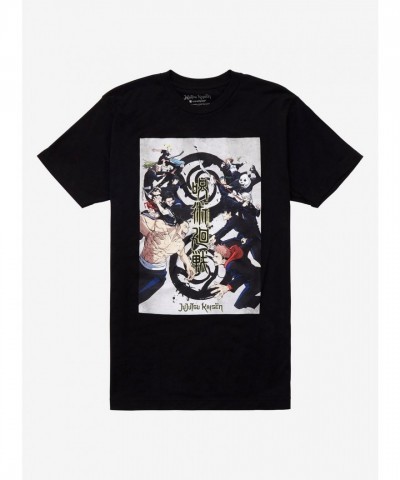 Jujutsu Kaisen Main Characters Battle Scene T-Shirt for Men