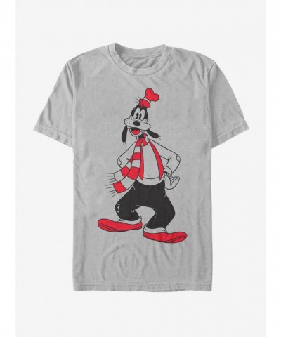 Disney Winter Holiday Goofy T-Shirt - Men's SILVER