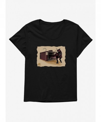 Jurassic World Dominion Red Escape Scoop Neck Plus Size Tee for Girls