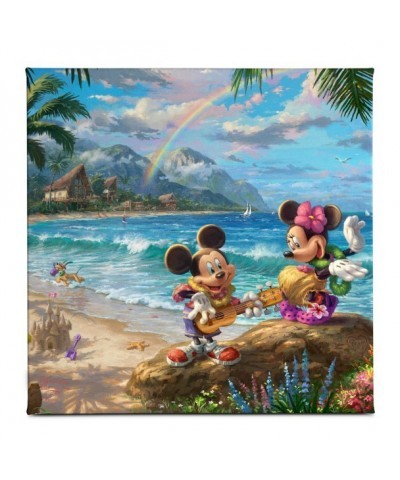Mickey and Minnie in Hawaii Gallery Canvas by Thomas Kinkade Studios