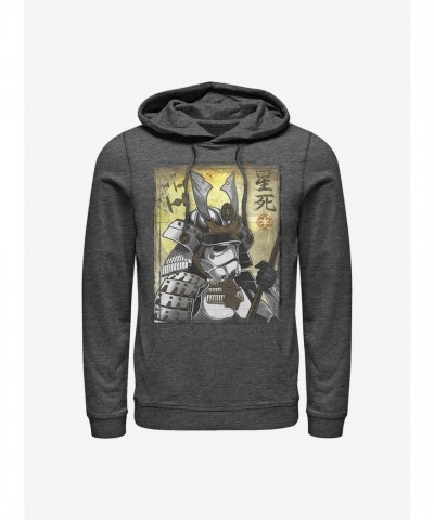 Star Wars Inspired Samurai Trooper Hoodie - Men's Grey