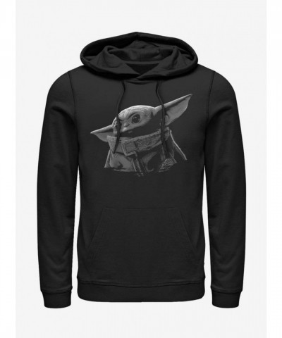 The Mandalorian The Child Adorable Grey Green Hoodie - Men's Black