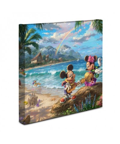 Mickey and Minnie in Hawaii Gallery Canvas by Thomas Kinkade Studios