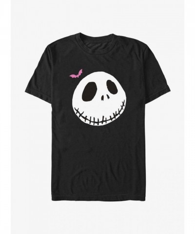 Disney Jack Skellington Bat Graphic T-Shirt for Men - Black