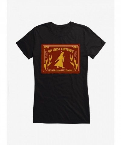 Samurai Jack My Quest Continues Flame Graphic Tee for Girls