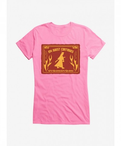 Samurai Jack My Quest Continues Flame Graphic Tee for Girls