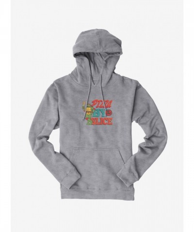 Teenage Mutant Ninja Turtles Hoodie for Men with Pizza Slice Print
