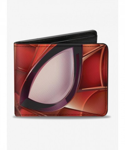 Marvel Men's Vegan Leather Spider-Man Eyes Close Up Bi-Fold Wallet