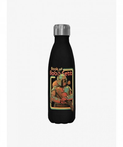 Star Wars Boba Fett Black Stainless Steel Water Bottle - 17oz