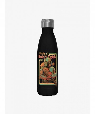 Star Wars Boba Fett Black Stainless Steel Water Bottle - 17oz