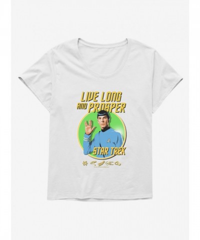 Star Trek "Live Long and Prosper" Plus Size Scoop Neck T-Shirt for Women
