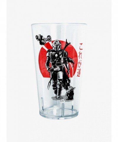 The Mandalorian Clear Sumi Ink Tritan Cup - Durable and Shatterproof
