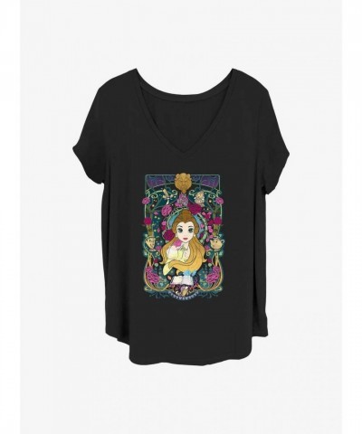 Disney Belle's Classic Vélan Girls Plus Size Tee - Black