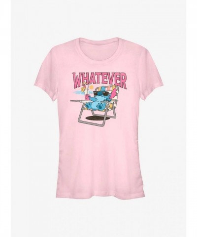 Disney Lilo & Stitch Pink Tee for Girls - Lightweight Cotton