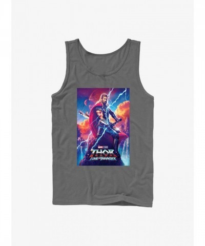Marvel Thor Asgardian Grey Cotton Tank for Men