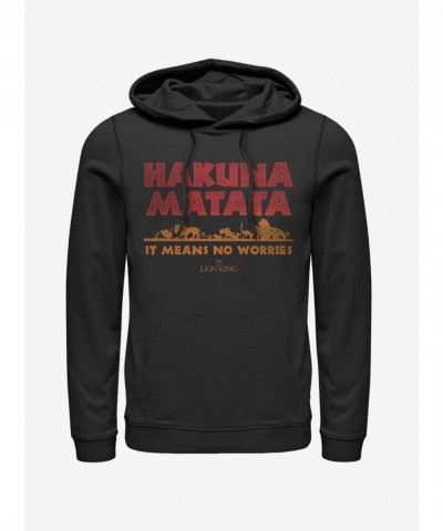 Disney Men's Horizon Matata Hoodie - Stylish Black