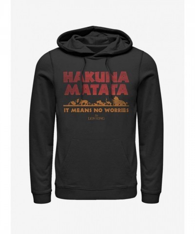 Disney Men's Horizon Matata Hoodie - Stylish Black