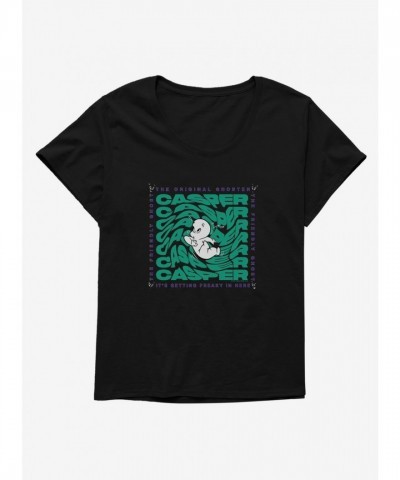 Casper Friendly Ghost Virtual Raver Tee for Girls Plus Sizes